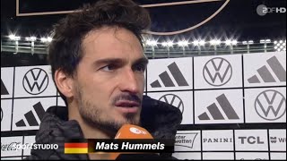 Österreich - Deutschland 2:0 Interview Mats Hummels (Part 2)
