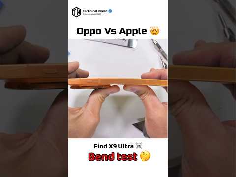 Oppo find X9 Ultra Vs iPhone 15 pro 🤯#Bend/durability test☠️#Will it survive🤔