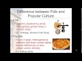 Folk and Popular Culture Concepts