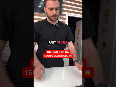UN IPAD PRO DA 1500€ BLOCCATO 😱Ti aspetto in sede o online per una PERMUTA 😉 #funny #iphone #ipad
