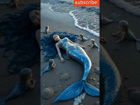 Cute baby mermaids