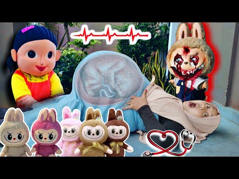 Drama Parodi ❤️ Ibu Hamil Lucu di Kejar Squidgame Jualan Boneka di Gangguin H@ntu Labubu