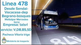 recorrido la línea 478
