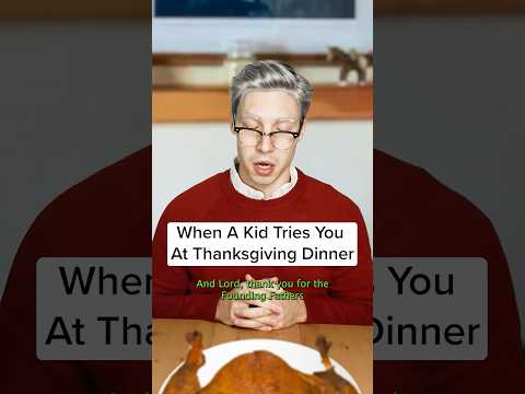 I'm grateful this kid isn't real🍗💀 #skit #funny #comedy #skits #clapback #thanksgiving #tfunnyskit