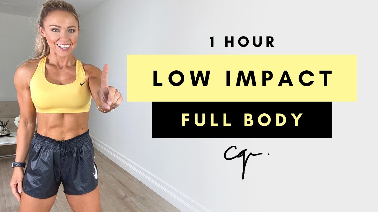 1 Hour LOW IMPACT FULL BODY WORKOUT at Home - Bodyweight Only - Caroline Girvan