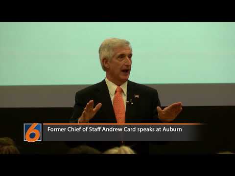 Former Chief of Staff Andrew Card speaks at Auburn University