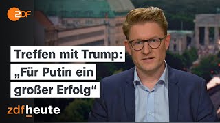Russland-Experte Janis Kluge zu möglichem Gipfeltreffen zwischen Trump und Putin | ZDFheute live