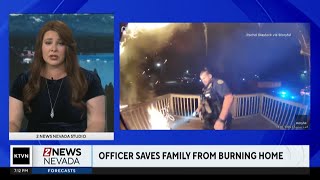 YouTube video thumbnail: Tennessee Police Officer Saves Family From House Fire