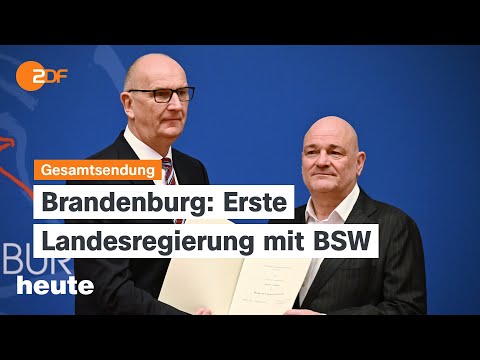 heute 19:00 Uhr vom 11.12.2024 Neue Landesregierung in Brandenburg, Syrien, WM 2034 in Saudi-Arabien