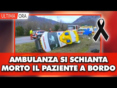 ITALIA: Ambulanza si schianta contro un muro: morto il paziente a bordo. Lui era...