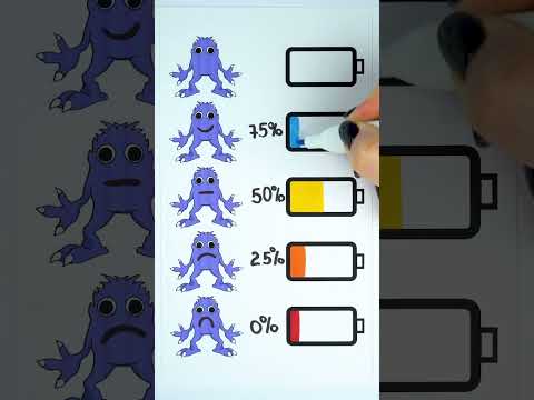 What mind Garten of Banban is your battery now? #shorts #gartenofbanban #drawbeast
