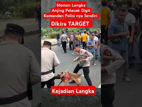 Viral Komandan Polisi kok Bisa di Gigit Anjing nya Sendiri
