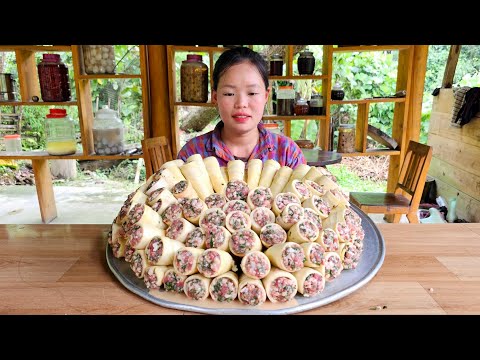 “Family Secret Recipe for Cooking Stuffed Bamboo Shoots with Meat - To Sell at the Market”