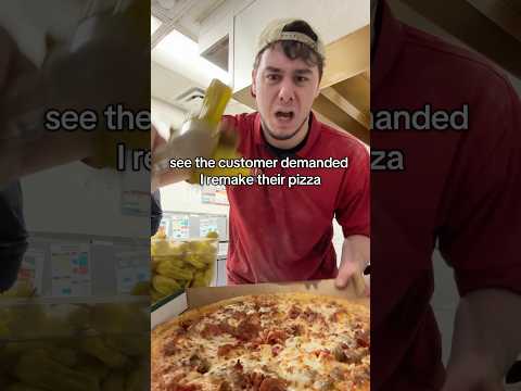 CUSTOMER DEMANDED A REMAKE?!!?!? #pizza #youtubeshorts #youtube #food #food #cooking