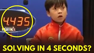 This dude is solving the Rubik's Cube in like 4 seconds