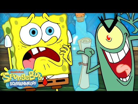 SpongeBob | 60 MINUTEN, in denen Plankton FAST die Krabbenburgerformel stehlen kann! 🍔 | Schwammkopf