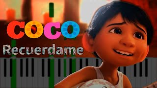 Recuerdame  Coco - Piano Tutorial - KeySynth