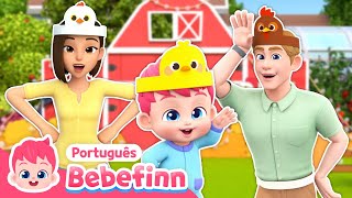 EP133 | O Galo e a Galinha 🐓 | Canção de Animais | Bebefinn em Português - Canções Infantis