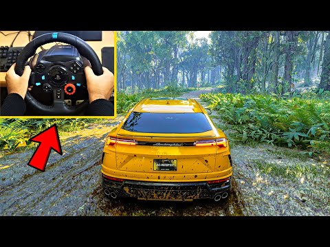 LAMBORGHINI URUS The Crew Motorfest LOGITECH G29 STEERING WHEEL OFFROAD GAMEPLAY 4K60FPS