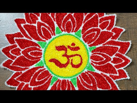 Yarn Rangoli Making at home// Rangoli designs, rangoli pattern, Festivals or India, Diwali 2024