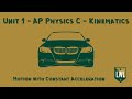Kinematics Equations and Concepts