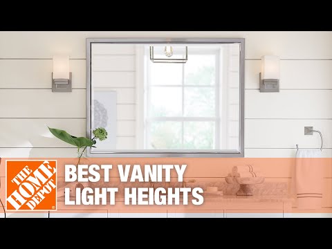 Vanity Light Height, How High Should Light Be Above Vanity Mirror