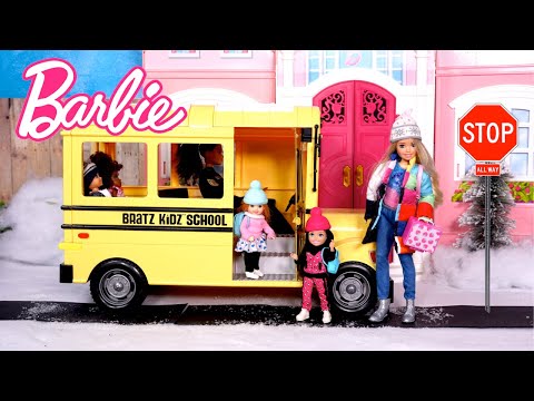 Barbie Doll Family School Morning Routine - Titi Toys Dolls