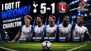 Spurs..... Tottenham Vs Charlton Review....