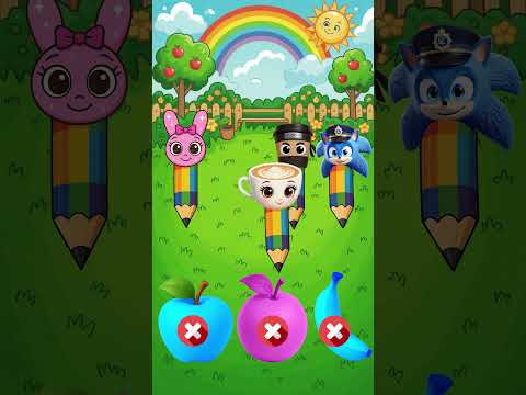 Quem consegue colorir as frutas certo? 🍎🍌🍊Pinky vs Sonic vs Balerina Capuccina