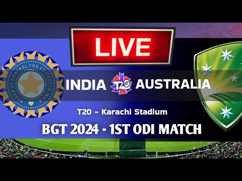 🔴Live: India vs Australia 1St ODI Live | Ind vs Aus | Live Cricket Match Today | #cricket #indvsaus