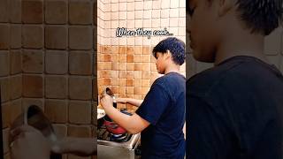 When boys cook.... #shortsfeed #cooking #familyvlog