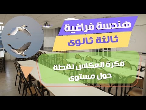 هندسة فراغية - انعكاس نقطة في المستوى - الصف الثالث الثانوي