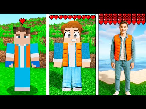 MINECRAFT VAI FICANDO MAIS REALISTA ATÉ VIDA REAL!