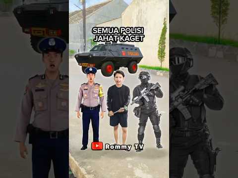 SEMUA POLISI JAHAT KAGET!! Prank Klakson Bus Telolet #shorts #basuri