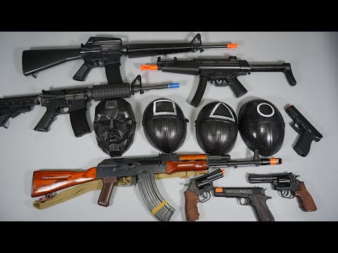 Squid Game Season 2 Appearing Toy Gun - Airsoft AK47 and MP5 - M4 - Realistic Toy Guns Collection