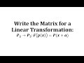 Understanding Linear Transformations in Polynomial Vector Spaces