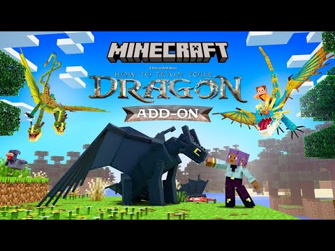 ADDON de Como Treinar o Seu Dragão para Minecraft PE (Bedrock)