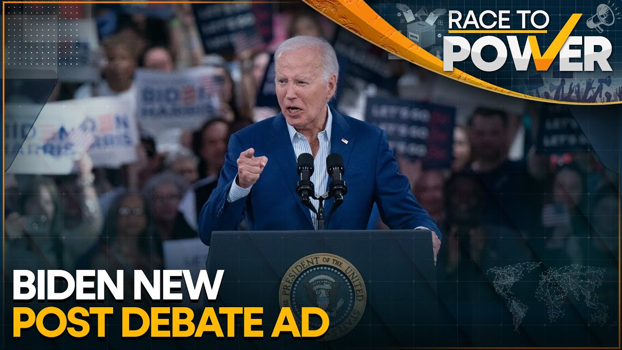 Race To Power LIVE | Biden new post debate ad: Campaign tries to soothe panicked donors