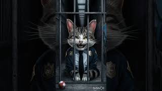 "Policecat's Great Escape: A Tail of Triumph"