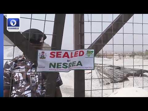 YouTube video thumbnail: Nesrea Seals Chinese Quarry Site, Cites Unregulated Blasting Operation