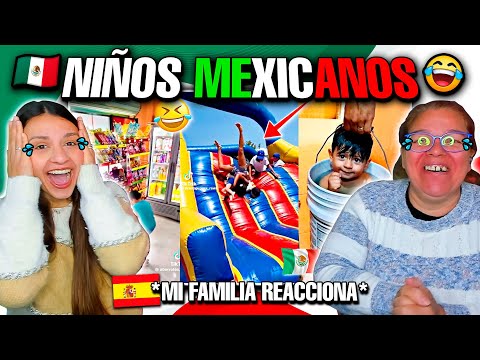 NIÑOS MEXICANOS 🇲🇽 *SON UN DESMADRE*😂** TikToks de México** MIS FAMILIA REACCIONA 🇪🇸