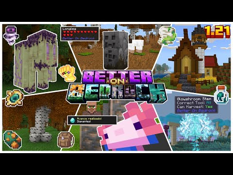 🙀ESTE ADDONS ES UN PACK DE [MODS] Para Minecraft PE/Bedrock 1.21 - BETTER ON BEDROCK