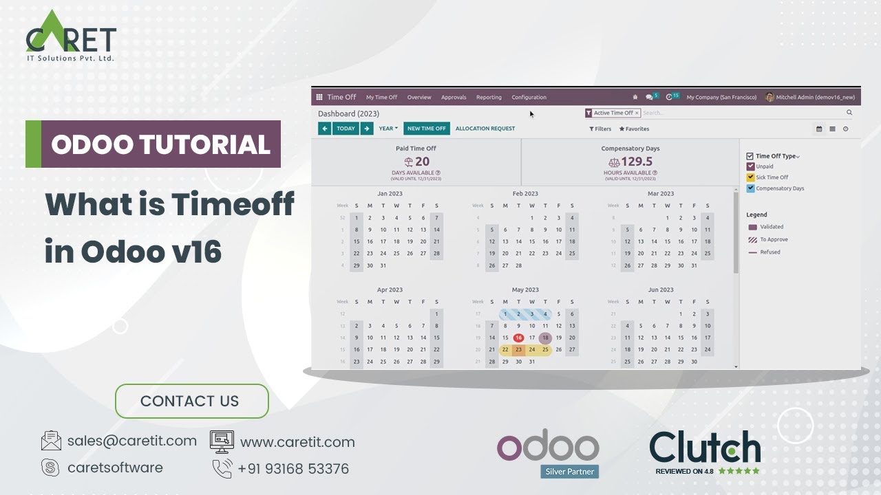Odoo V16 Time Off Module: Simplifying Employee Management | Leave Management in Odoo 16 | 9/19/2023

In this Odoo learning tutorial, we dive deep into the Time Off Management module in Odoo v16. Managing employee time off ...
