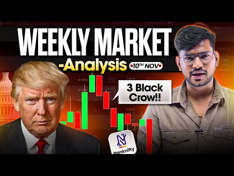 3 Black Crow 🐦‍⬛ - Trumponomics for India - Weekly Market Analysis ! Banknifty 11 Nov