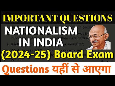 Social Science Important Questions Class 10 | Nationalism in india class 10 | Exphub