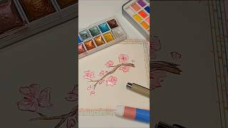 Sakura #cherryblossom #watercolor #sakura #painting #anime #flower #spring #March #watercolorart