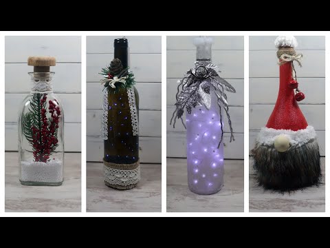 DIY DECORACIÓN NAVIDEÑA CON BOTELLAS ¡Recicla y decora!