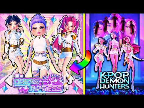 ONLY Being KPOP DEMON HUNTERS Characters In DRESS TO IMPRESS For The NEW Netflix MOVIE | ROBLOX