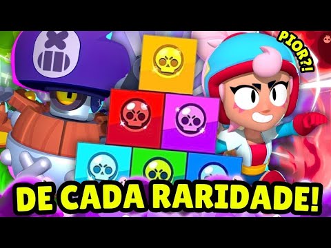 O MELHOR e o PIOR BRAWLER de CADA RARIDADE no BRAWL STARS!