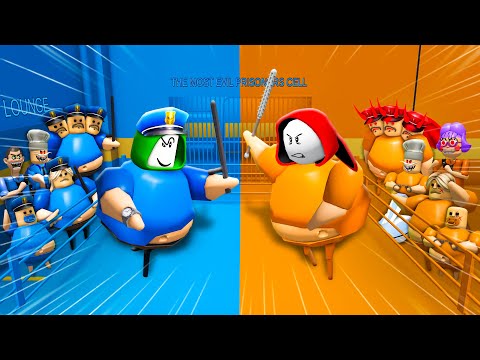POLICE Family vs CRIMINAL Family in BARRY'S PRISON RUN | ROBLOX Brookhaven 🏡RP - FUNNY MOMENTS